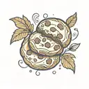 chocolate chip cookie tattoo design idea
