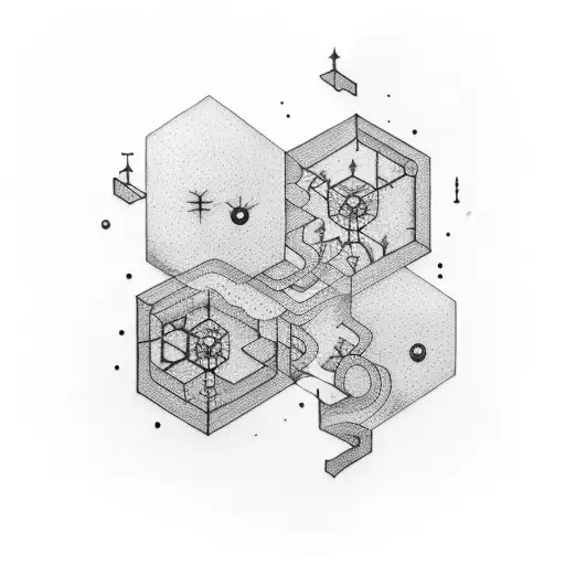 16 splinters surrounded by a mist tattoo design idea