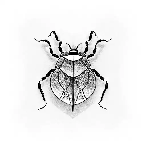 beetle tattoo design idea