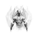 prometheus with fire tattoo design idea