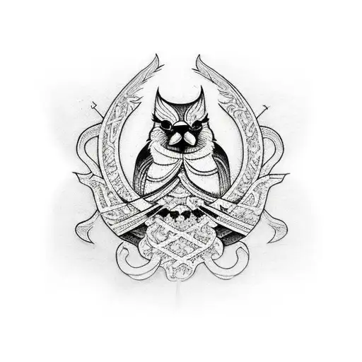 Cardinal tattoo design idea