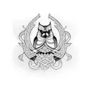 Cardinal tattoo design idea