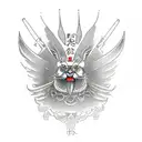 Cardinal tattoo design idea