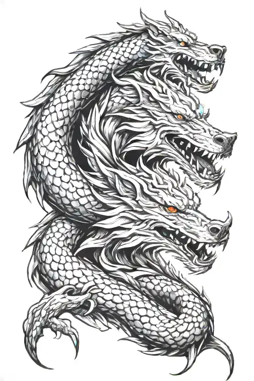 jörmungandr fenrir blood tattoo design idea