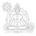 7 chakras tattoo design idea