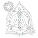 7 chakras tattoo design idea