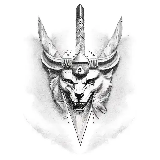 Italian/ American sword tattoo design idea