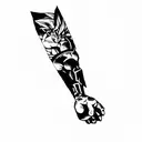dragon ball z tattoo design idea