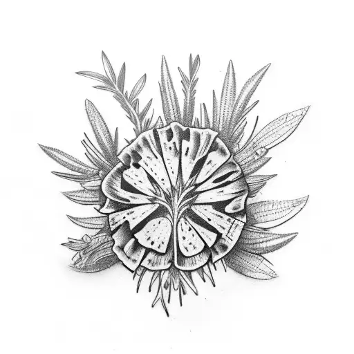 wild rosemary tattoo design idea