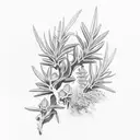 wild rosemary tattoo design idea