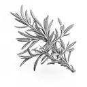 wild rosemary tattoo design idea