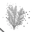 wild rosemary tattoo design idea