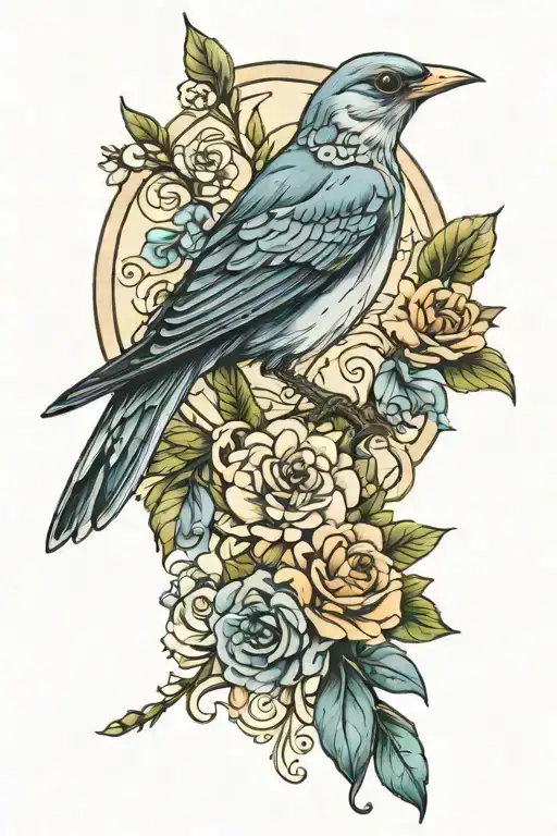 nightingale representing florence my daughter   tattoo design idea