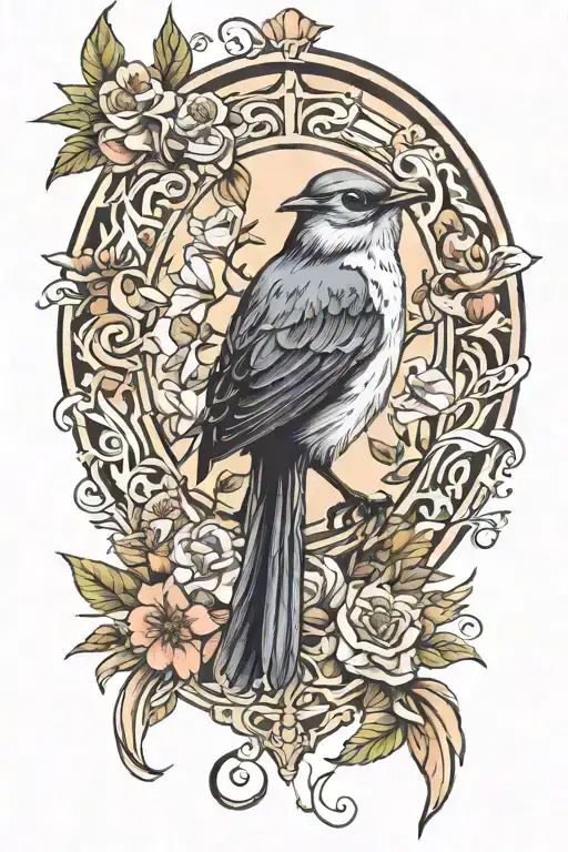 nightingale representing florence my daughter   tattoo design idea