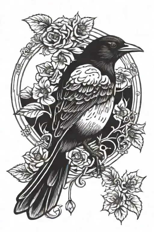 nightingale in florence  tattoo design idea