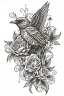 nightingale representing florence my daughter   tattoo design idea