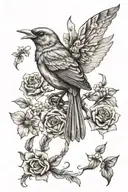 nightingale representing florence my daughter   tattoo design idea