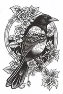 nightingale in florence  tattoo design idea