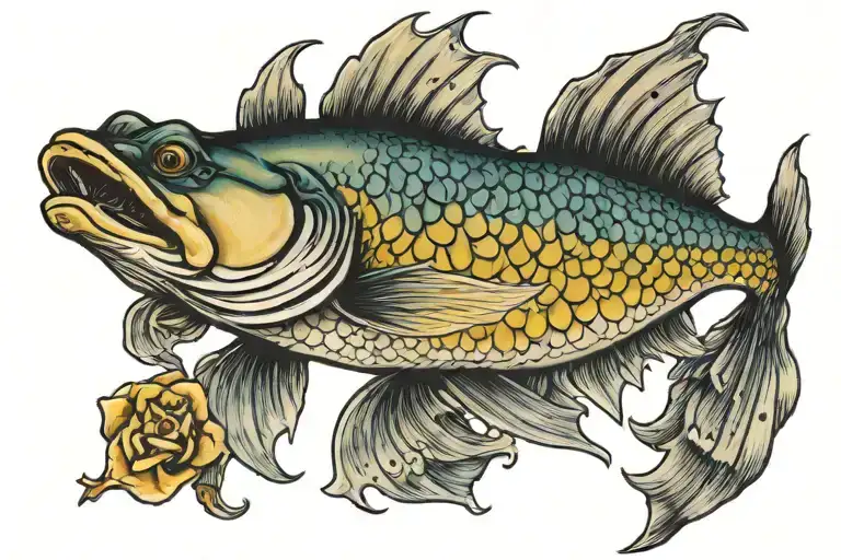 "If you're a walleye, I wanna be a walleye too" tattoo design idea