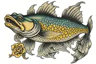 "If you're a walleye, I wanna be a walleye too" tattoo design idea