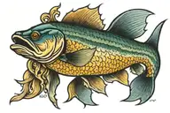 "If you're a walleye, I wanna be a walleye too" tattoo design idea