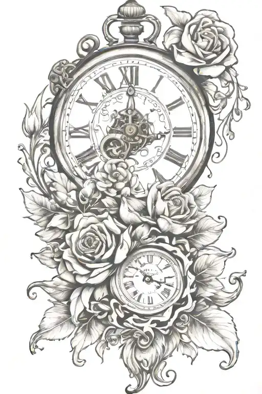 time piece memorial tattoo tattoo design idea