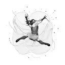 leap and the net will appear  tattoo design idea