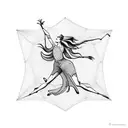 leap and the net will appear  tattoo design idea
