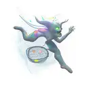 leap and the net will appear  tattoo design idea