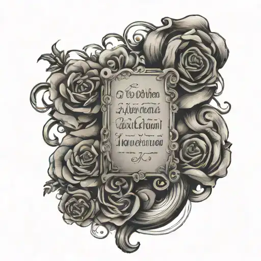 Bible verse tattoo design idea