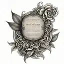 Bible verse tattoo design idea