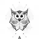 world tree, yggdrasil, d20 dize, owl, wolf, strawhat, triforce tattoo design idea