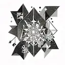 snowfall  tattoo design idea