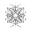 Celtic Knot inside a lebanese cedar tattoo design idea