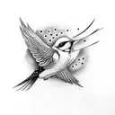 Swallow Bird tattoo design idea