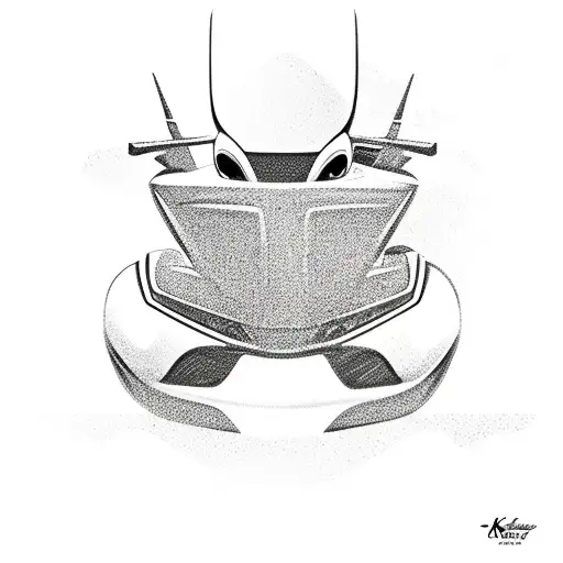 kachow cars tattoo design idea