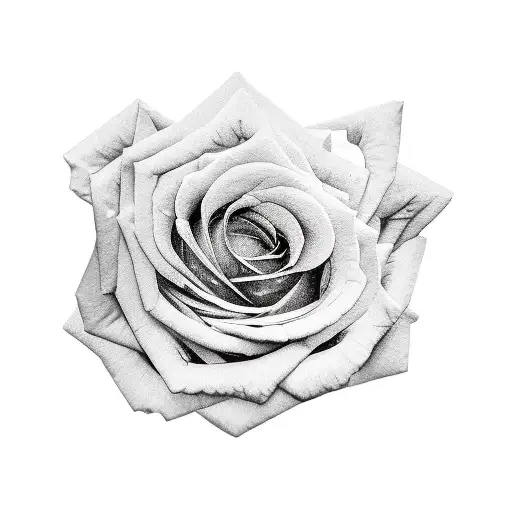 rose with Jason mask in middle  tattoo design idea
