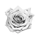 rose with Jason mask in middle  tattoo design idea