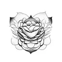 flower with Jason mask in middle  tattoo design idea