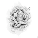 flower with Jason mask in middle  tattoo design idea