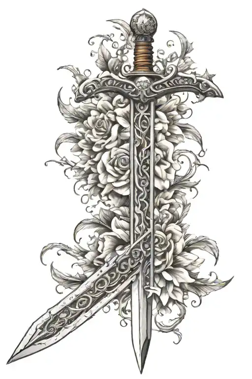 narsil sword tattoo design idea