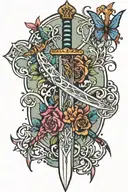 narsil sword tattoo design idea