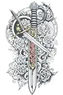 narsil sword tattoo design idea