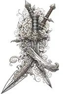 narsil sword tattoo design idea