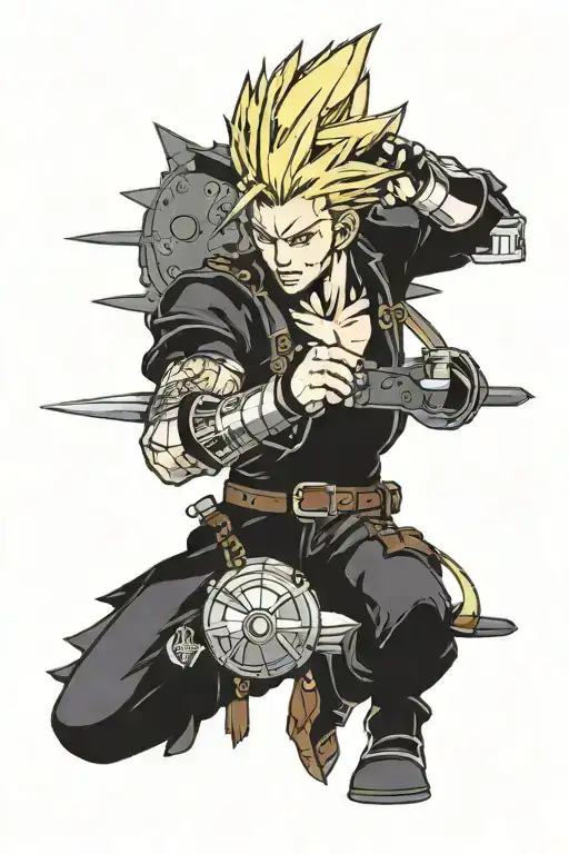 Final Fantasy 7 tattoo design idea
