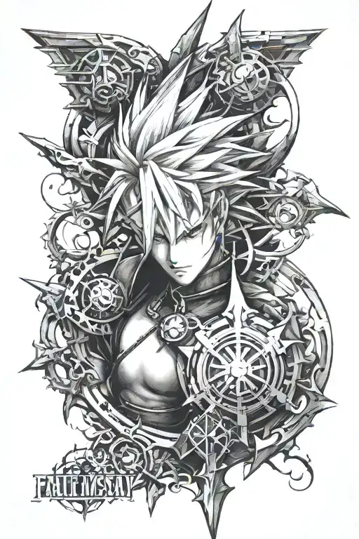 Final Fantasy 7 tattoo design idea