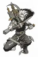 Final Fantasy 7 tattoo design idea