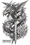 Final Fantasy 7 tattoo design idea