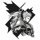 Final Fantasy 7 tattoo design idea