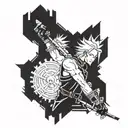 Final Fantasy 7 tattoo design idea